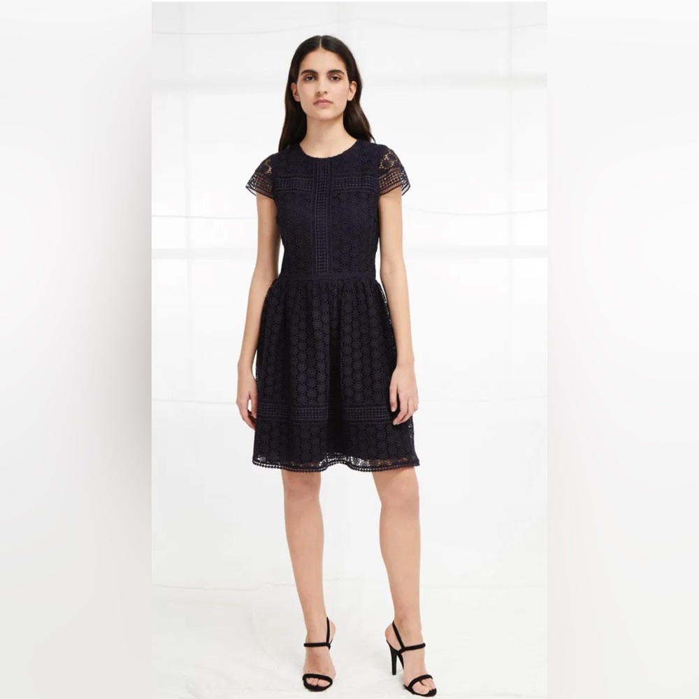 French Connection Parker Lace Fit And Flare Dress